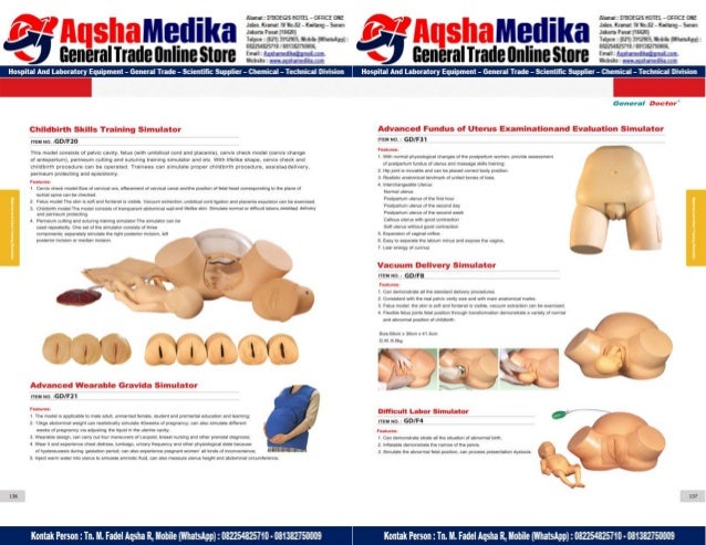 Phantom Alat Peraga Kesehatan General Doctor Product Catalog 2017-2018 – Hal.82