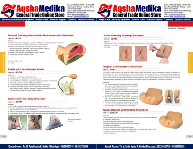Phantom Alat Peraga Kesehatan General Doctor Product Catalog 2017-2018 – Hal.83