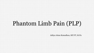 Phantom Limb Pain (PLP)
Aditya Johan Romadhon, SST.FT, M.Fis
 