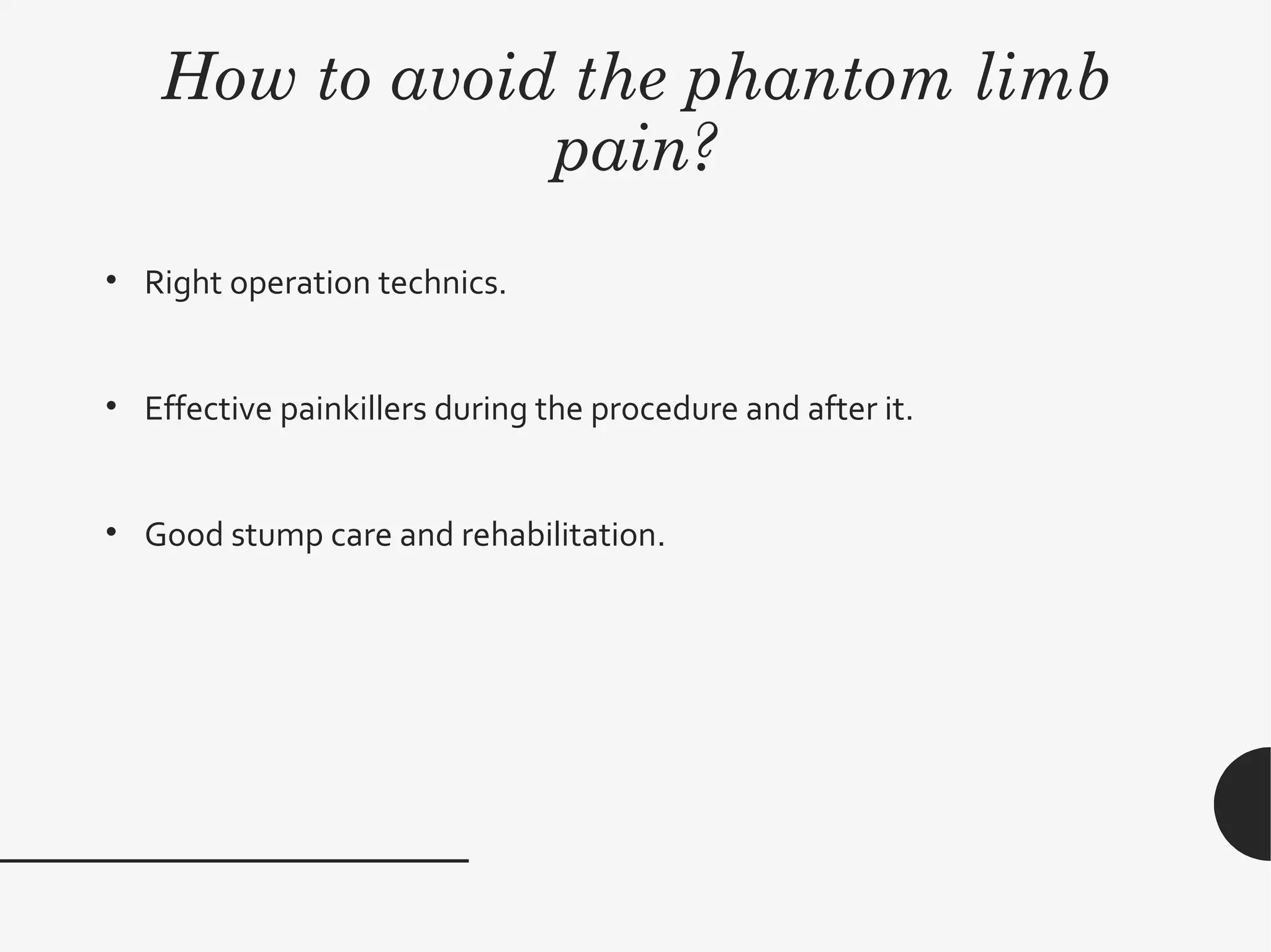 gabapentin for phantom limb pain