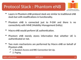 Phantom Cell Realization in LTE Networks: Architecture, Challenges, and ...