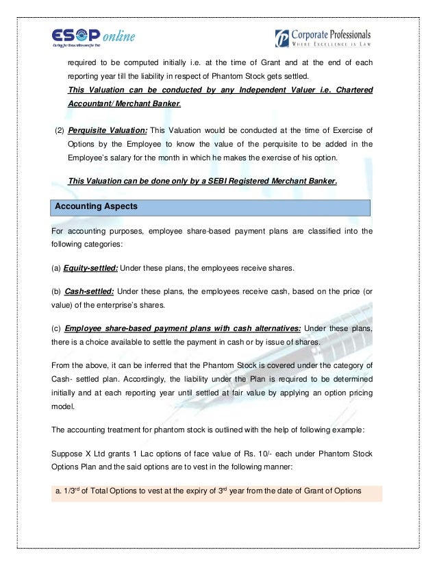 Phantom stock options meaning