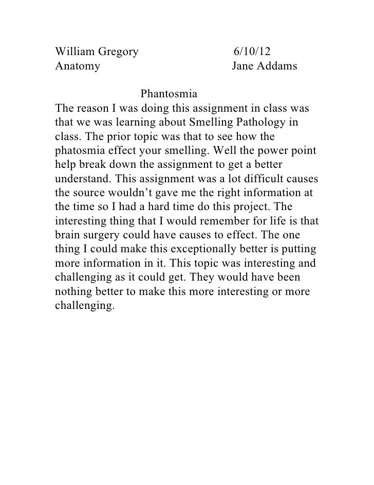 Reflection essay
