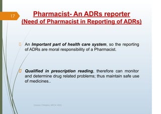 pharamcovigilance, role of pharmacist in Pharmacovigilance and ADRs ...