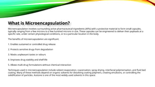 The Science of Acetone in Microencapsulation Success | PPTX
