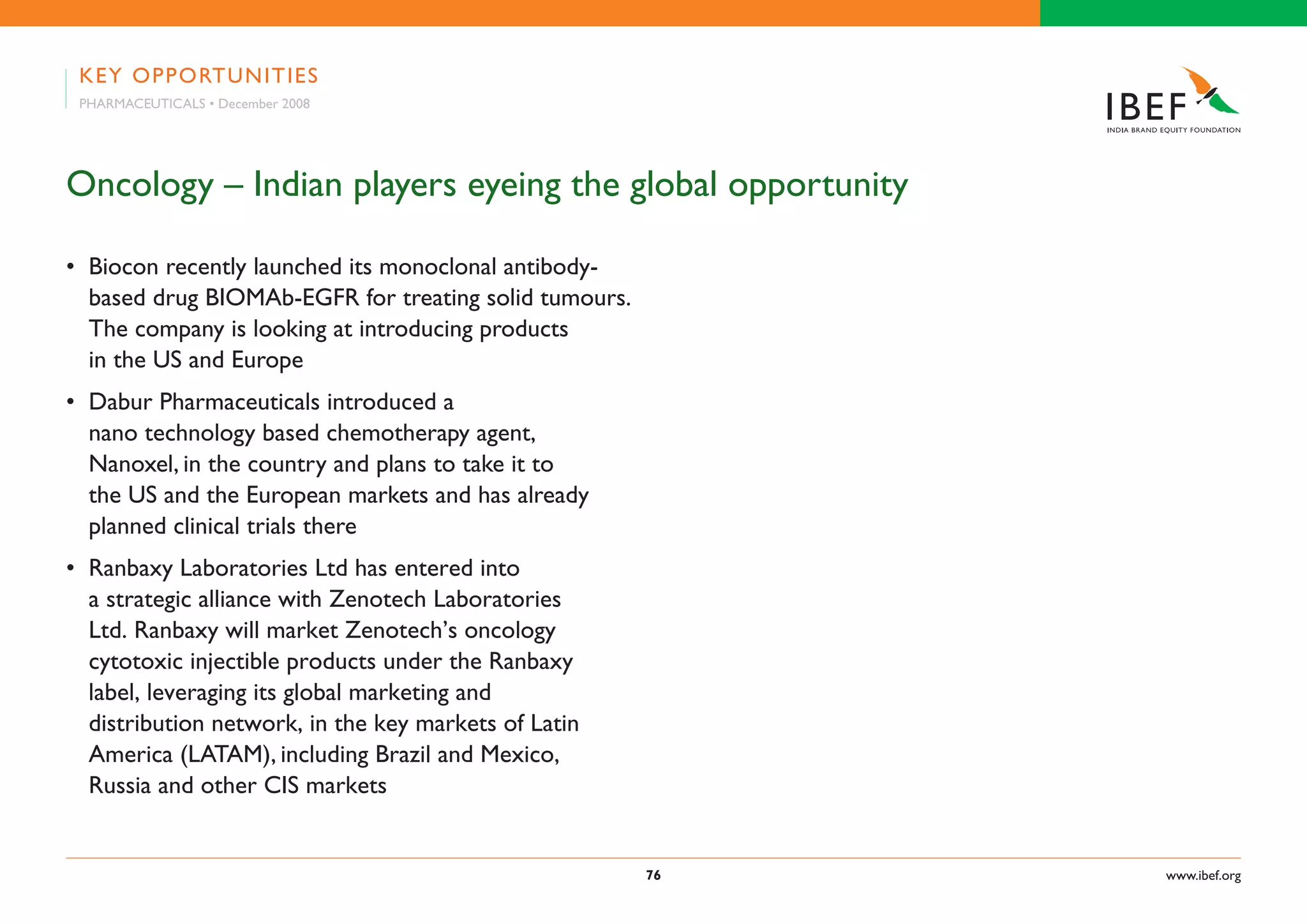 Indian Pharma Industry Presentation 010709