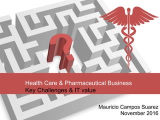 Health Care & Pharmaceutical Business
Key Challenges & IT value
Mauricio Campos Suarez
November 2016
 