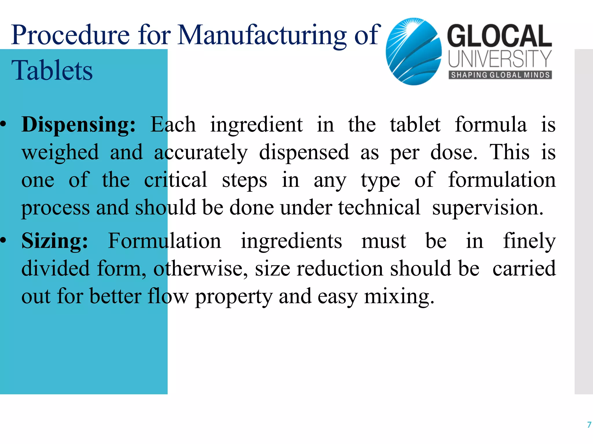 Pharmacetics 1 tablet Manufacturing PPT.pdf