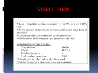 STABLE FOAM
 
