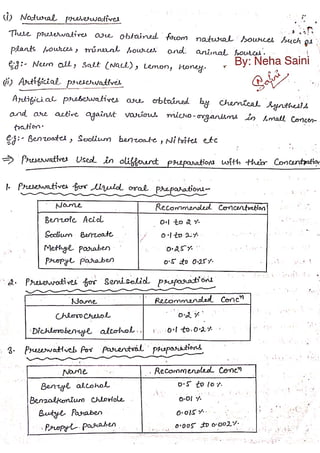 Pharmaceutical Aids(1).pdf Diploma 1st yr | PDF