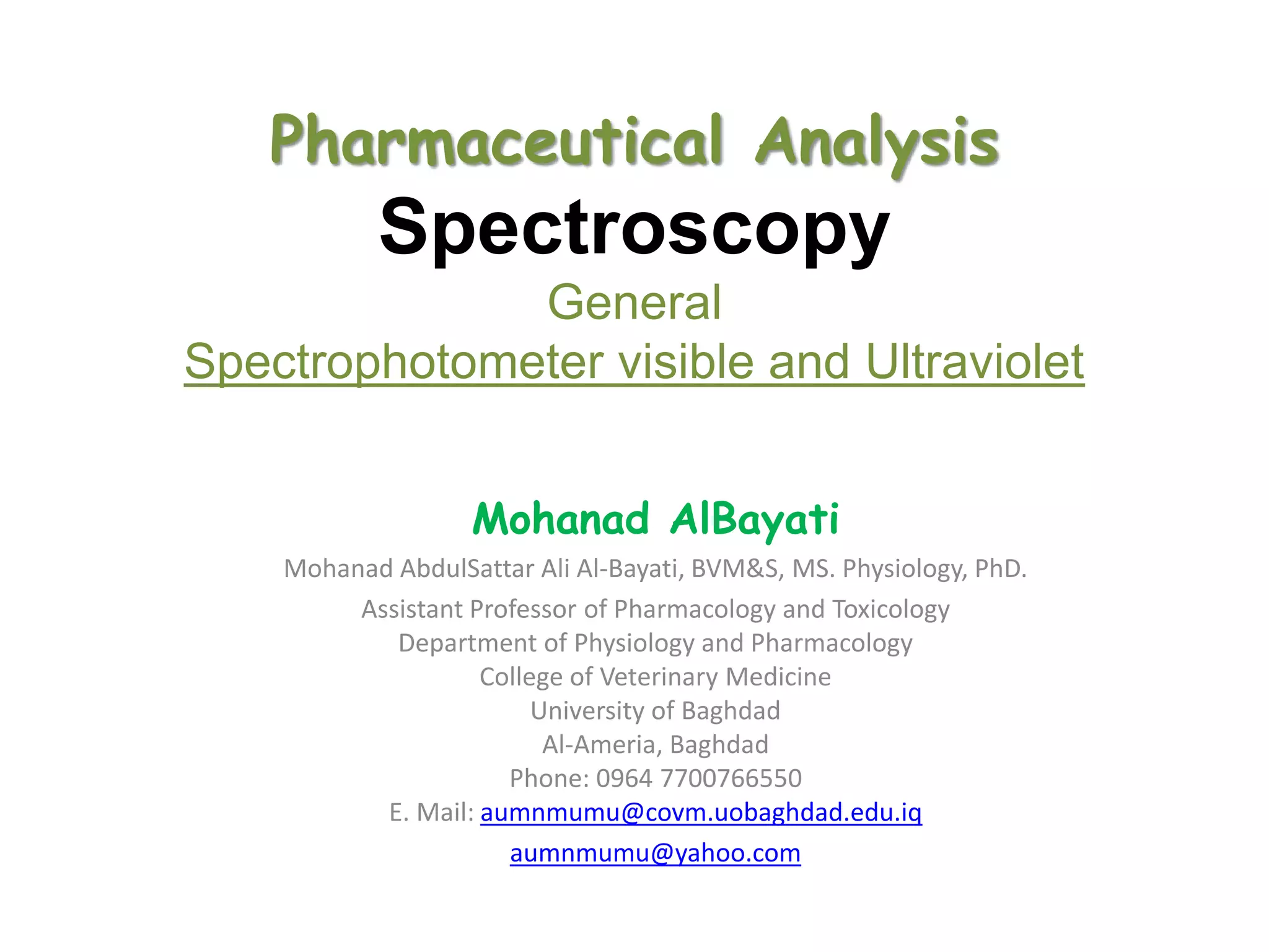 Pharmaceutical_analysis_spectroscopy_Gen.pptx