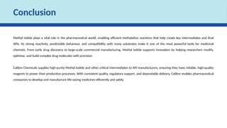 Enhancing Pharmaceutical Alkylation Using Methyl Iodide | PPTX