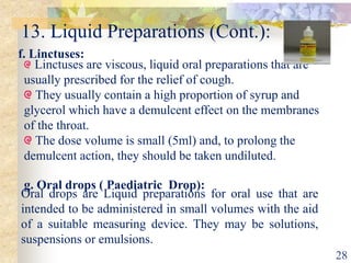 Pharmaceutical drug and dosage forms | PPT