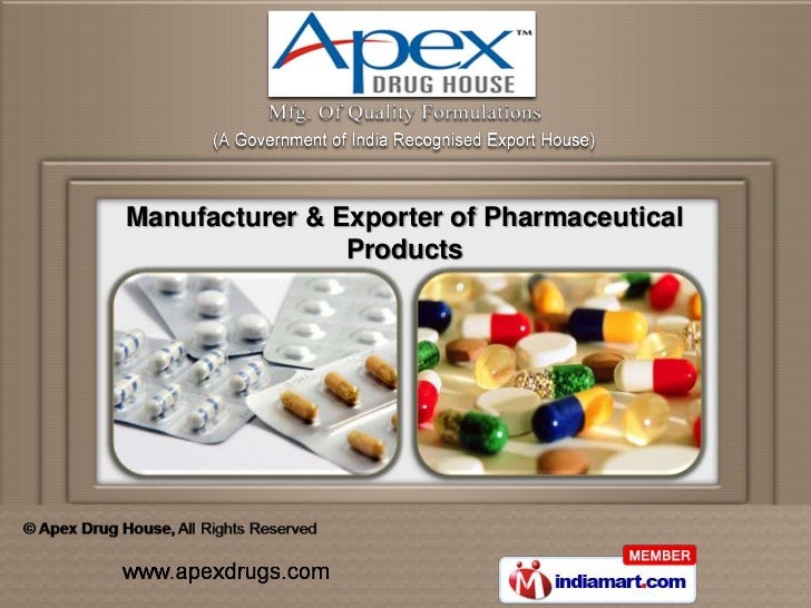 PHARMACEUTICAL DRUGS by Apex Drug House, Mumbai