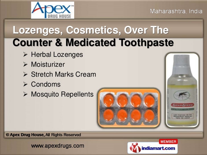 PHARMACEUTICAL DRUGS by Apex Drug House, Mumbai