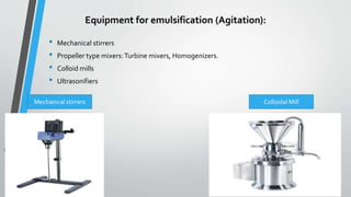 Emulsion Rig Pharmaceutical emulsion | PPTX