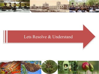 Lets Resolve & Understand
 