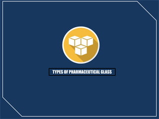 TYPES OF PHARMACEUTICAL GLASS
 