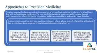 Pharmaceutical Industry's Role in Advancing Precision Medicine | PPTX