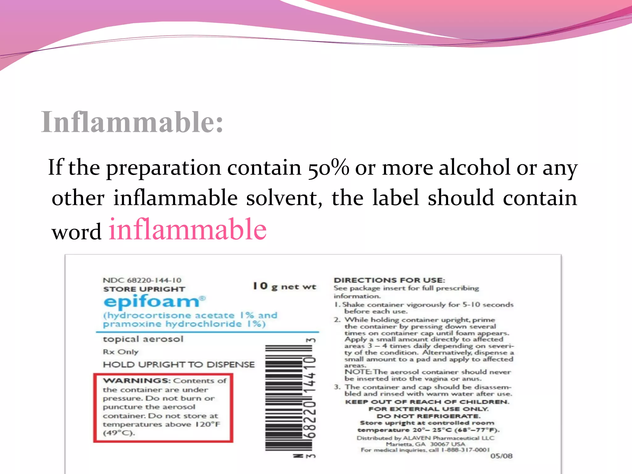 Pharmaceutical labelling PPT