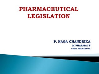 P. NAGA CHANDRIKA
M.PHARMACY
ASSIT.PROFESSOR
 
