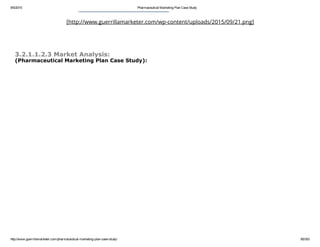 Pharmaceutical marketing plan case study | PDF