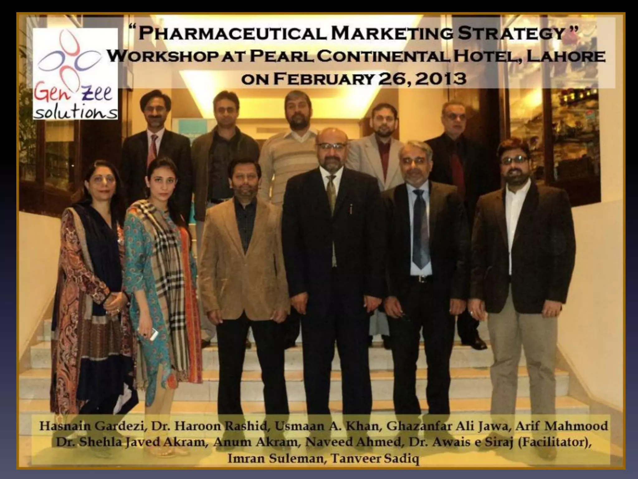 Pharmaceutical marketing strategy workshop pictures