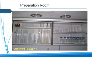 Preparation Room
Glassware ( Class A )
 