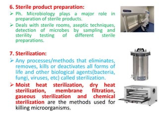 Introduction of Pharmaceutical microbiology  PPT