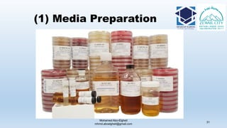 (1) Media Preparation
Mohamed Abo-Elgheit
mhmd.aboelgheit@gmail.com
31
 