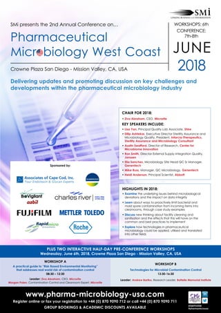 Pharmaceutical Microbiology West Coast 2018 | PDF