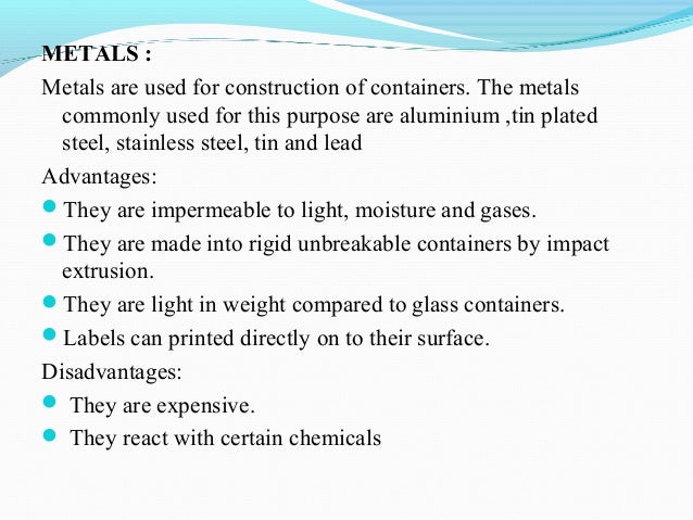 and steel disadvantages advantages material Pharmaceutical packaging and steel disadvantages advantages material Pharmaceutical packaging