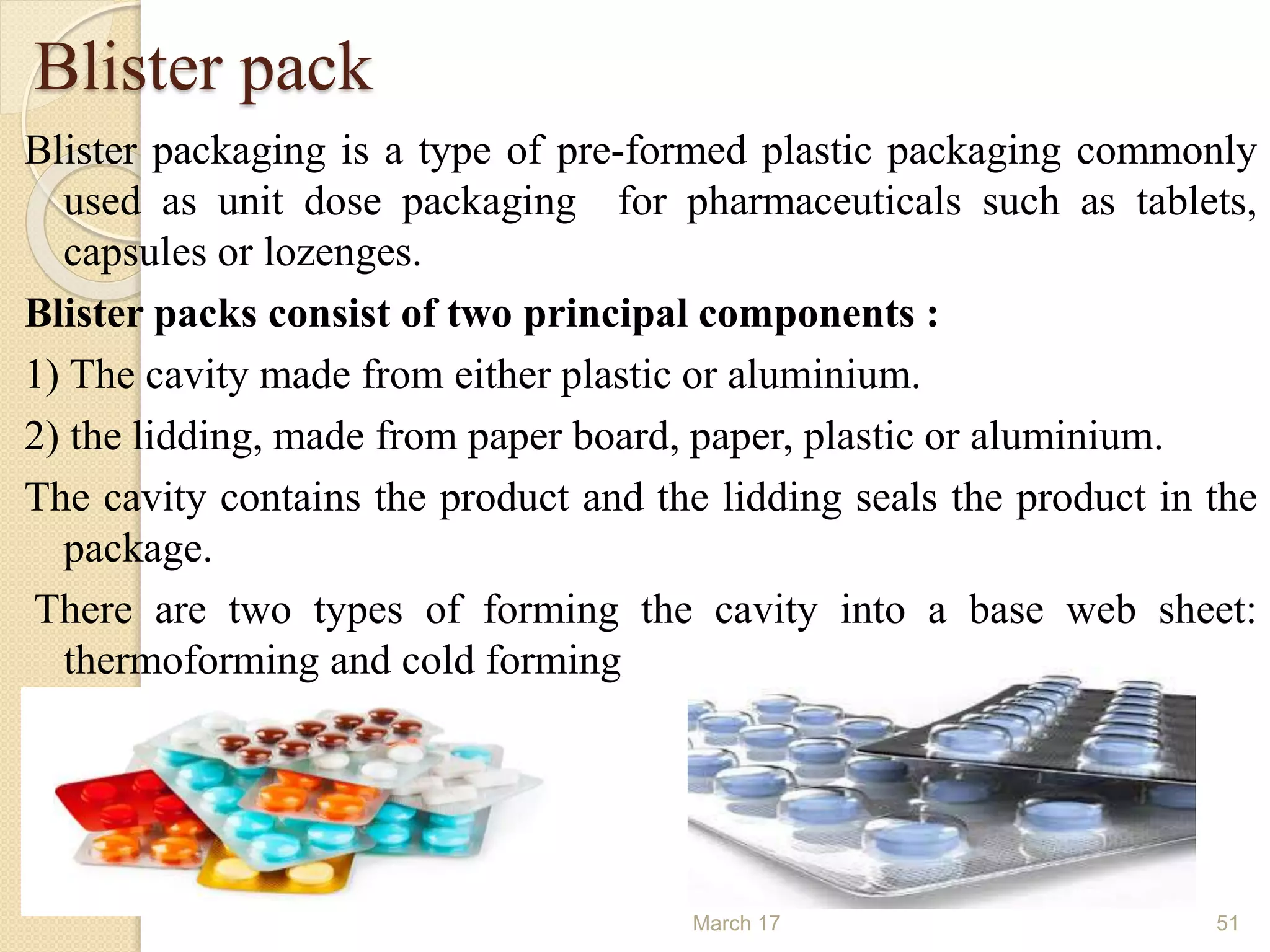 Pharmaceutical packaging | PPTX