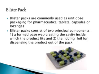 Pharmaceutical packaging | PPTX