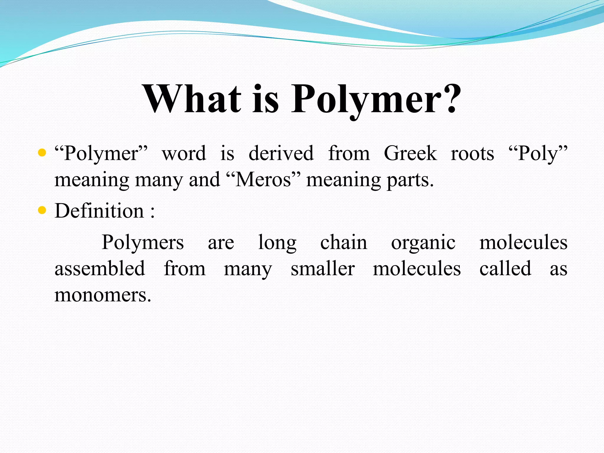 Pharmaceutical Polymers.pptx | Chemistry | Science