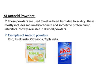 Pharmaceutical Powders Types baesd on uses.one shot pptx | PPTX