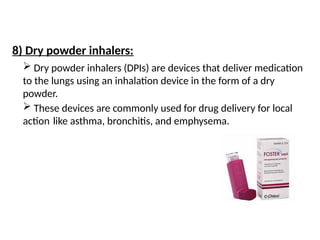 Pharmaceutical Powders Types baesd on uses.one shot pptx | PPTX