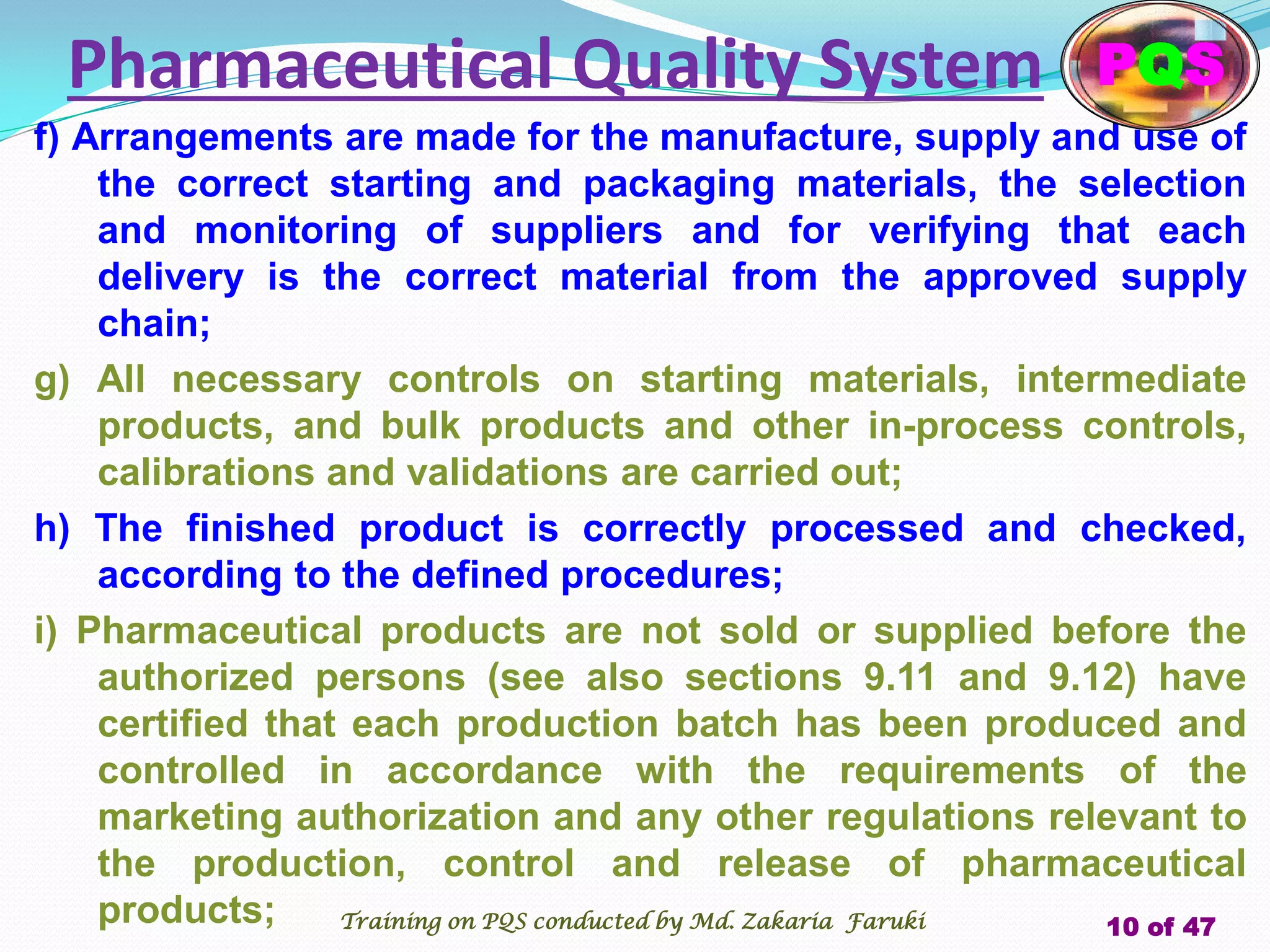 Pharmaceutical Quality System .pdf | Pharmaceutical Industry | Industries