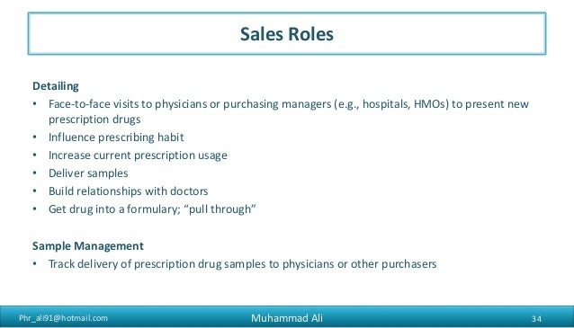 getting into pharmaceutical sales