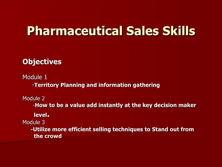 pharmacetical sales