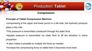 Compression Machine Principle Pharmaceuticals in plant training presentation by Don | PPT