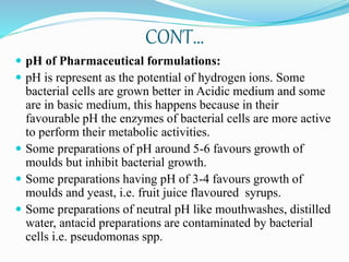 Pharmaceutical spoilage.  himanshu Slide 27