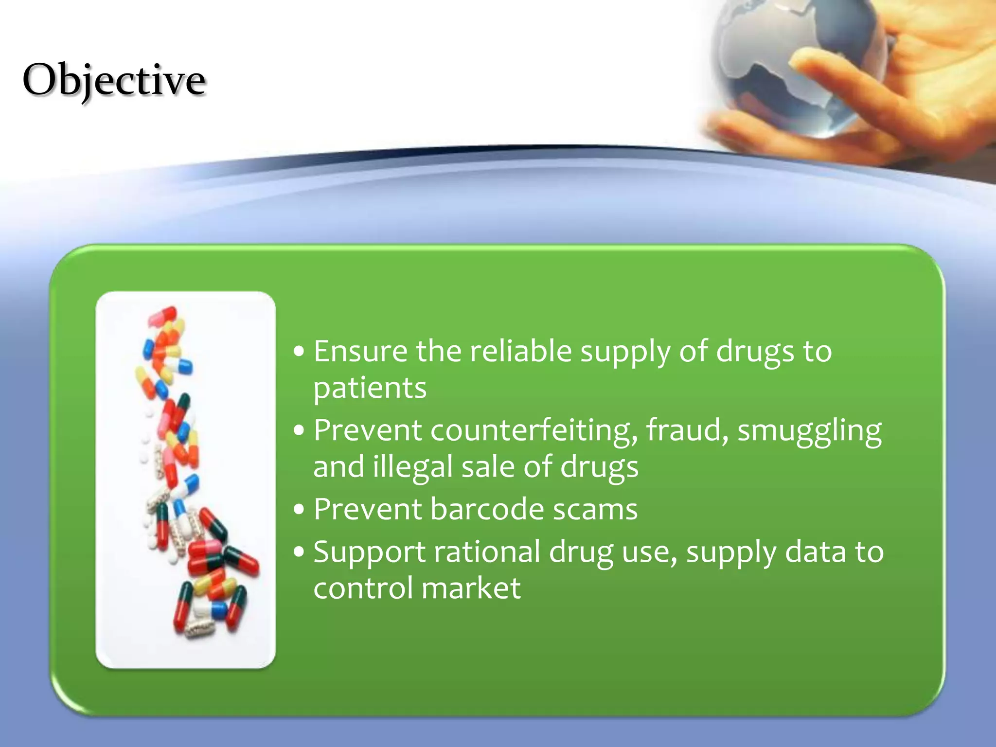 Pharmaceuticals track and trace system | PPTX