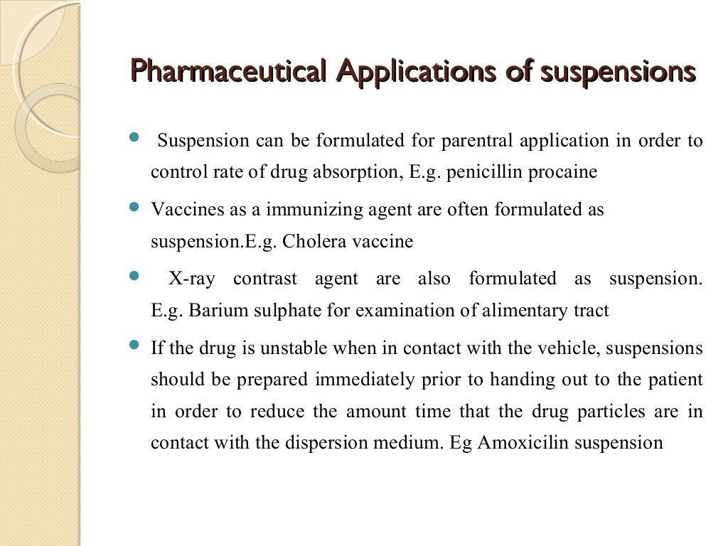 Pharmaceutical suspension