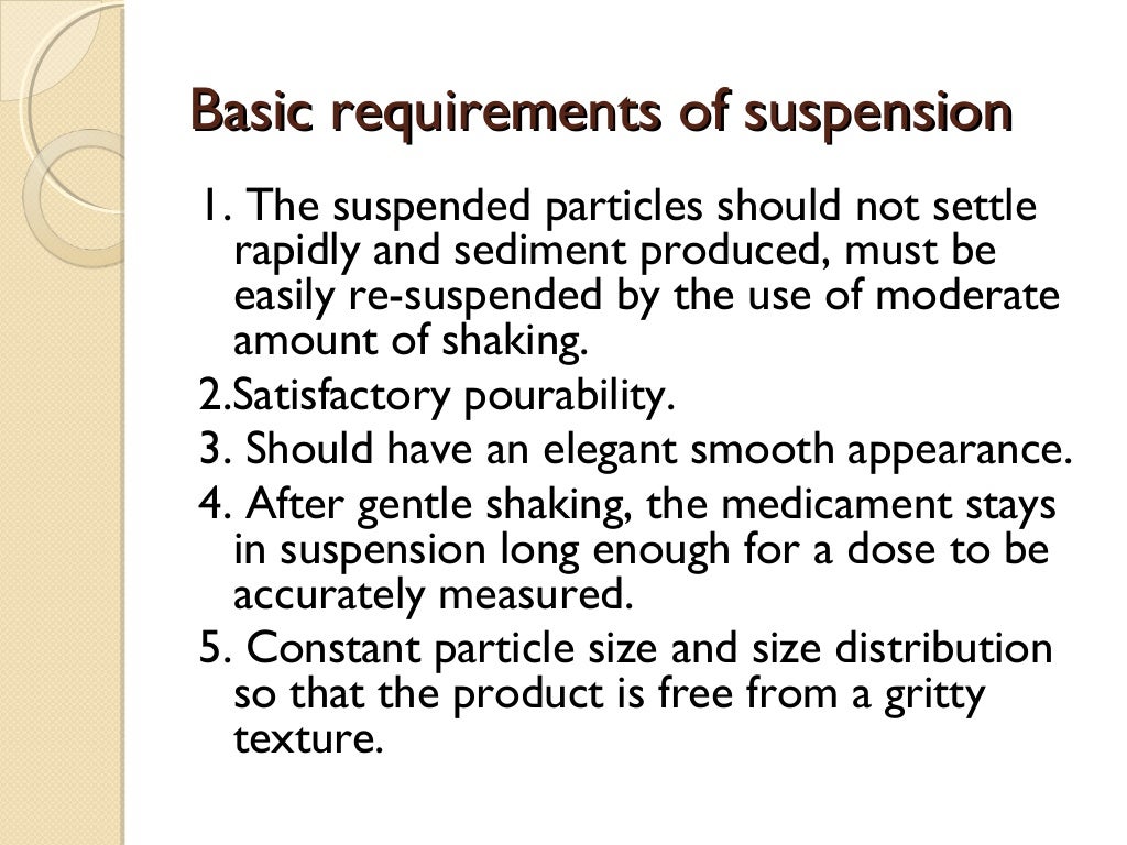 Pharmaceutical suspension