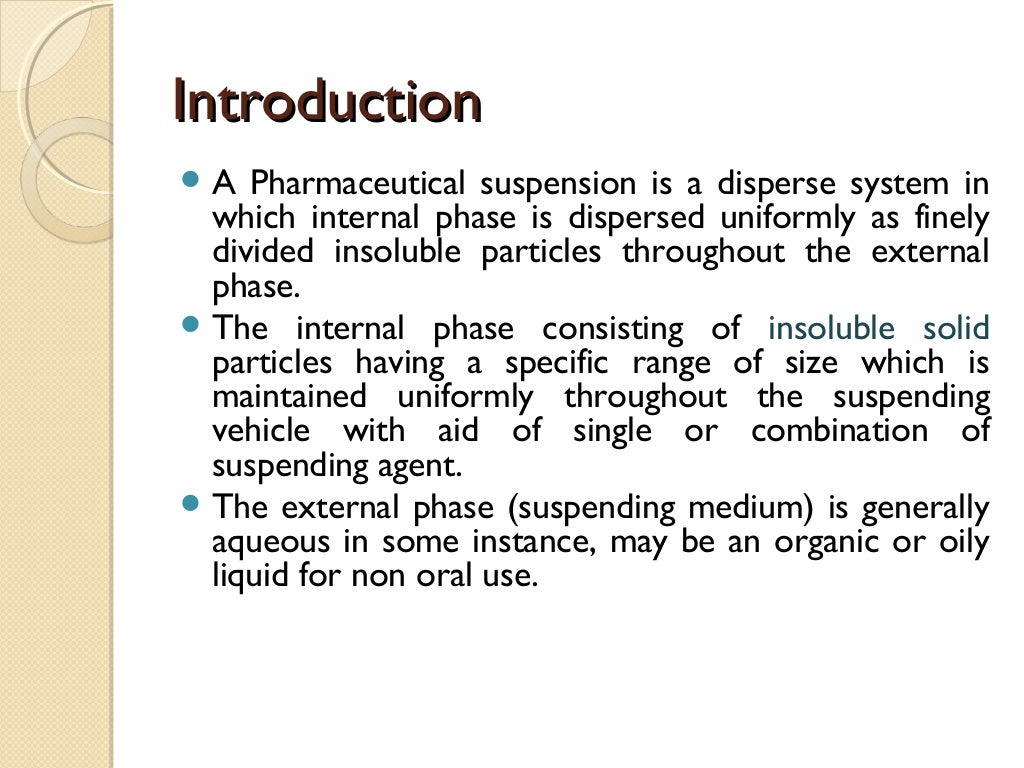 Pharmaceutical suspension