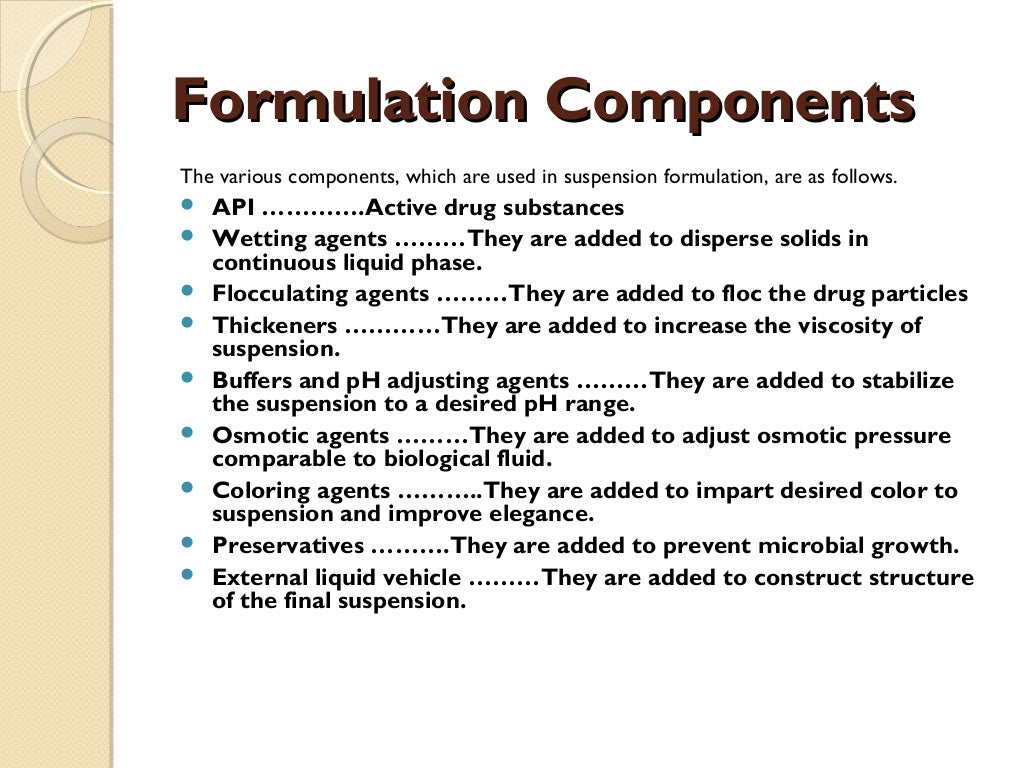 Pharmaceutical suspension