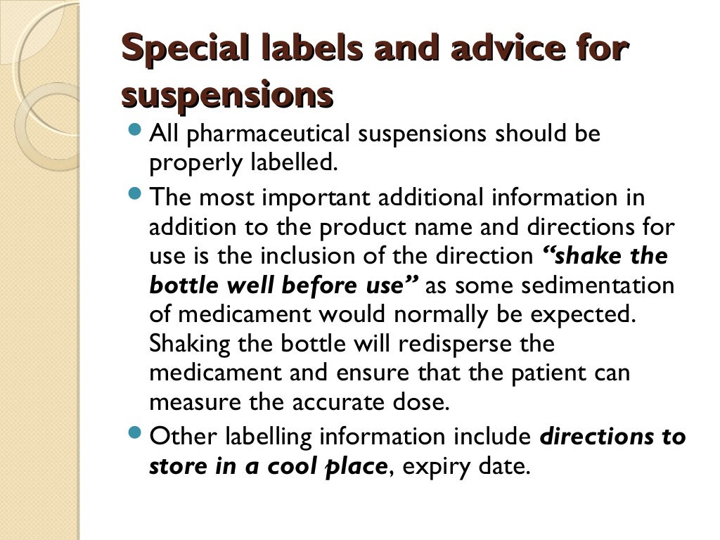 Pharmaceutical suspension