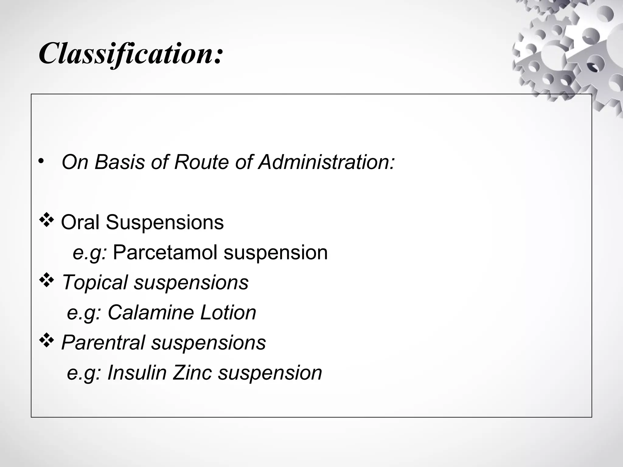 Pharmaceutical suspension | PPT