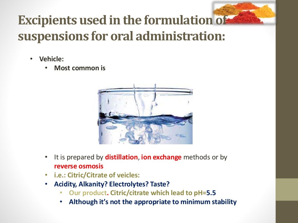 Pharmaceutical suspensions